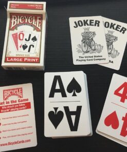 Bicycle Large Print Playing Cards (Color May Vary) 31 71 L5V 0bKL