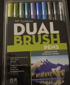 Tombow 56169 Dual Brush Pen Art Markers, Landscape, 10-Pack. Blendable, Brush and Fine Tip Markers 10 Count (Pack of 1) 53 71 MosicWsL
