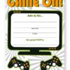 POP parties Gaming Party LARGE Invitations - 10 Invitations + 10 Envelopes 9 71 N4L PirL