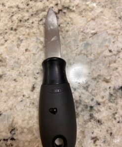 OXO Good Grips Stainless Steel Non-Slip Oyster Knife,Black/Silver 34 71 NO1qvrCL