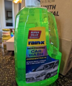 Rain-X 5072084 Foaming Car Wash - 100 fl oz. High-Foaming, Concentrated Formula For Greater Cleaning Action, Safely Lifting Dirt, Grime And Residues For An Exceptional Clean Old Packaging 25 71 NtfdXrPL