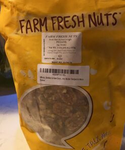 Whole, Shelled & Raw Georgia Pecans by Farm Fresh Nuts | 1 LB Bag of Southern Tastiness | Unsalted & Handpicked for Freshness | Perfect For Pecan Pie, Cookie, Praline, Butter Recipes & More 1 Pound (Pack of 1) 15 71 O0tTwr3L