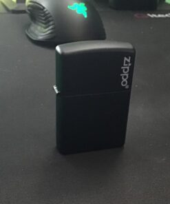 Zippo Matte Pocket Lighters Logo Black 28 71 PNJ6oHUL