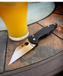 Spyderco Yojimbo 2 Specialty Tactical Knife with 3.2" CPM S30V Steel Black Wharncliffe Blade and Durable Black G-10 Handle - PlainEdge - C85GP2 Steel Blade 44 71 Q1JqYL