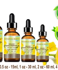 ORGANIC EVENING PRIMROSE OIL. 100% Pure / Natural / Undiluted / Unrefined /Certified Organic/ Cold Pressed Carrier Oil. Rich antioxidant to rejuvenate and moisturize the skin and hair. 1 Fl.oz - 30ml. by Botanical Beauty 1 Fl Oz (Pack of 1) 13 71 Qz21934L