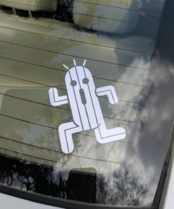 Finale Fantazy Inspired Cactuar Anime Vinyl Decal Sticker for Car Truck Window Wall Laptop Tumbler (White, 5.5") 9 71 R5O7waLL
