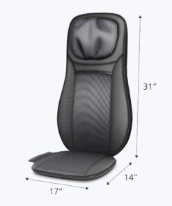 Snailax shiatsu Neck & Back Massager with Heat, Full Back Kneading Shiatsu or Rolling Massage, Massage Chair pad with Height Adjustment, Back Massager for Neck and Shoulder Black SL-233 31 71 RPWTqWL