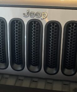 Hooke Road for Jeep Wrangler JK Grill Inserts, Matte Black Front Mesh Grille Cover Guard Clip-in for Jeep JK Wrangler & Wrangler Unlimited 2007-2018 Accessories 46 71 RYFiYNwL