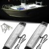 Shangyuan LED Interior Boat Lights, Utility Slim Strip Bar Light Fit Courtesy Lighting Cockpit Lights Navigation Light White (Pack of 2) white 2pcs