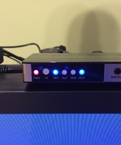 J-Tech Digital 4K@30HZ 4-Port HDMI Switch with PIP, IR, HDCP1.4 Wireless Remote Control, and Auto Switch ON/OFF Functions with Control4 Driver Available 35 71 Siieyj3L