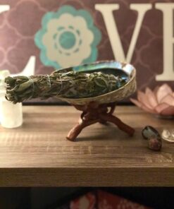 Natural Abalone (Pāua) Shell, with Stand,6-6.5 Inches,Supreme for Smudging,Cleansing Home,Meditation,Shell Crafts,Incense Holder,100% Natural, Sustainably Sourced by Ocean Shell Studios NZ 6"-6.5" 29 71 TGpAaQL