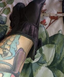 FXC Touch Screen Full Finger Motorcycle Leather Gloves Men's Premium Protective Motorbike Large 32 71 TNX8f3SL