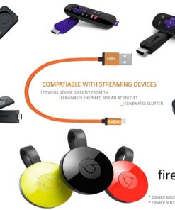 Alternative view of fireCable Plus Power Cord Adapter for Firestick, Powers Fire TV Stick from TV USB Port, Eleminates AC Outlet and Declutters Wires
