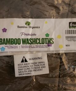 Bamboo Organics Best 100% Viscone from Bamboo Baby Washcloths Soft Baby Wipes 40 71 U1JqB2gL