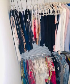 Home-it Premium Velvet Hangers 50 Pack - Ivory Suit Hangers Non-Slip - Heavy duty Clothes Hangers for Closet, Jacket, Shirt, Pants and Suit, Hook Swivel 360 - Ultra Thin 38 71 U2HF8aeL