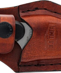 Old Timer 152OT Sharpfinger 7.1in S.S. Full Tang Knife with 3.3in Clip Point Skinner Fixed Blade, Black Sawcut Handle, and Leather Belt Sheath for Hunting, Camping, Skinning, EDC, and Outdoors 42 71 U2pzbwjL