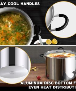 Cook N Home Professional Sauce Pot Stockpot Saucier Casserole Pan with Lid, 5 QT, Silver 23 71 VVBJJllL