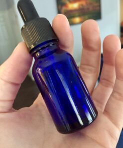 Vivaplex 24, Cobalt blue, 15 ml (1/2 oz) Glass Bottles, with Glass Eye Droppers 37 71 VwEZL7L