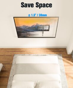 Mounting Dream UL Listed TV Mount for Most 37-75 Inch TV, Universal Tilt TV Wall Mount Fit 16", 18", 24" Stud with Loading Capacity 132lbs, Max Vesa 600 x 400mm, Low Profile Flat Wall Mount Bracket 25 71 WiIsGLL