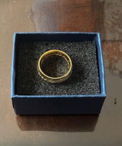 LUREME Engraved Gold Plated Stainless Steel Ring Pendant Chain Necklace A1000001 35 71 WzhOiPEL