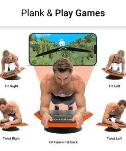 Alternative view of Stealth Core Deluxe Trainer - Turn Fitness Into a Fun Game - Get Strong Sexy Abs and Lean Core Playing Games On Your Phone; Free iOS/Android App; 4 Free Mobile Games Included; Dynamic Abs & Core Training; Only 3 Minutes a Day Orange