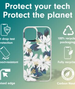 Sonix | Compatible with MagSafe iPhone 15, 14, 13 Case Floral | 10ft Drop Tested | Delilah Flower iPhone 15 / 14 / 13 Floral - Delilah 11 71 XC8XLB1L