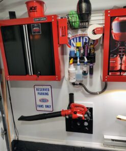 Buyers Products LT15 Mount Multi Rack Organizer Holder for Trucks and Landscape Trailers Storage for Lawn & Yard Hedge Trimmers, Chainsaws, Blowers and More, Black Without Lid 16 71 XDRM531L