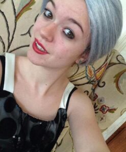 Kangaroo Grey Wig with a Bun - Grandma Wig Perfect Accessory for Old Lady Costumes for Adults - Old Lady Wig Used For Granny Dress ups, Mrs. Claus Costume Accessories, Halloween, Cosplay, Role Plays 16 71 Xkk2QP8L