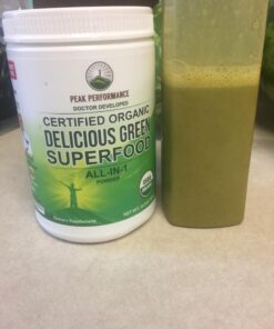Peak Performance Organic Greens Superfood Powder. Best Tasting Super Greens Powder with 25+ Organic Ingredients for Max Energy and Athletic Performance. Vegan Keto Green Juice Daily Drink Original Greens 35 71 XlUr5yZL