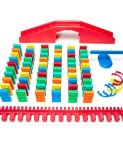 Bulk Dominoes Kinetic Domino Kit | Dominoes Set, STEM STEAM Small Toys, Family Games for Kids, Kids Toys and Games, Building, Toppling, Chain Reaction Sets (68pc) Explorer 68pc 17 71 XmdV2FcL