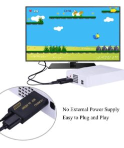 Musou WII TO HDMI Converter 720P 1080P HD Output Upscaling Adapter,black 31 71 XxhAEZL