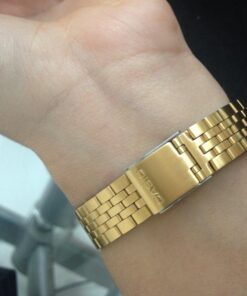 Casio Women's Illuminator LA680WGA-1 Gold Metal Quartz Watch 40 71 YqAv4XtL