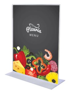 Nu-Dell 8.5 x 11 Inches T-Shaped Sign Holder, Clear 8.5-inch x 11-inch 7 71 Z6u7bgXL