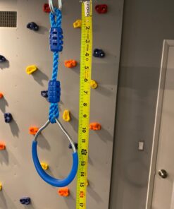 Rainbow Craft 7-Pack Colorful Ninja Rings - Gymnastic Rings, Swing Bar Rings, Monkey Rings for Backyard Ninja Warrior Obstacle Slackline Kits 7 Pack Ninja Acc 20 71 Z8SqQNAL