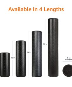 Amazon Basics High-Density Round Foam Roller for Exercise, Massage, Muscle Recovery Blue Speckled 36-Inch 22 71 ZczpmzVL 1