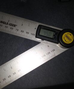 General Tools Digital Angle Finder Ruler #822 - 5" Stainless Steel Woodworking Protractor Tool with Large LCD Display 5-Inch 28 71 aOOkUUZL