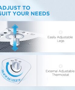 Midea MRC04M3AWW, White 3.5 cu. ft. Mini Freezer, Cubic Feet 3.5 Cubic Feet 40 71 aYvN6rhL