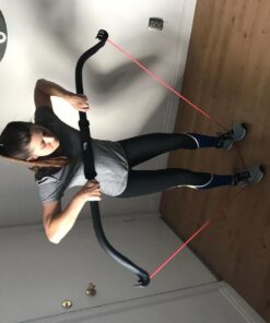 Original Gorilla Bow Portable Home Gym Resistance Bands and Bar System for Travel, Fitness, Weightlifting and Exercise Kit, Full Body Workout Equipment Set Original Bow, Black, Base Bundle 27 71 akYxGGDL