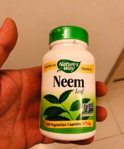 Nature's Way Herbal Neem Leaf, Traditional Ayurvedic Intestinal Remedy*, 100 Vegan Capsules 46 71 apmolNYL