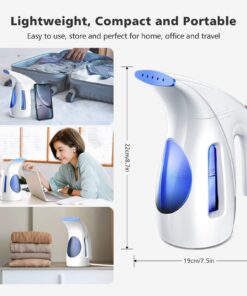Hilife Steamer for Clothes, Portable Handheld Design, 240ml Big Capacity, 700W, Strong Penetrating Steam, Removes Wrinkle, for Home, Office and Travel(ONLY FOR 120V) (Blue) Blue 32 71 bAdP9OeL
