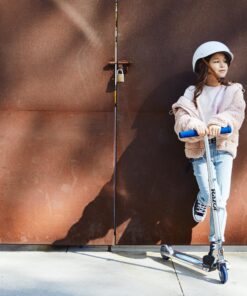 Alternative view of Razor A Kick Scooter for Kids - Lightweight, Foldable, Aluminum Frame, and Adjustable Handlebars Blue