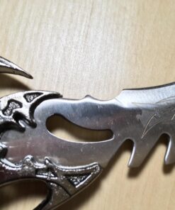 Ace Martial Arts Supply Draco Twin Fantasy Dagger Set, Silver Twin Draco 27 71 cKKV5ckL