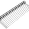 Surpahs Over The Sink Multipurpose Roll-Up Dish Drying Rack (Warm Gray, Large - 20.5" x 13.1") 20.5" x 13.1" 7 71 cadEFoZL