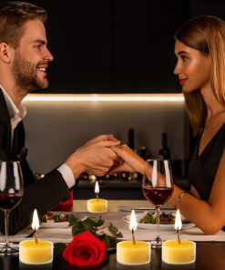 Beeswax Tea Light Candles - 100% Pure Natural Refined with Chemical Free Cotton Beeswax Wick *BONUS* Get a free DRIPLESS beeswax lighter Wick MADE IN USA 10 19 71 ciySqiDL