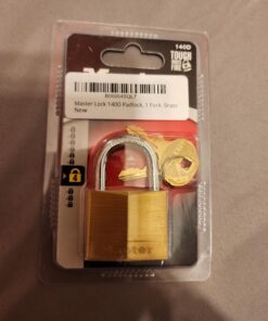 Master Lock 140D Padlock, 1 Pack, Brass 20 71 clz jaLL