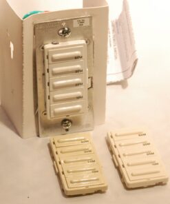 Alternative view of Leviton LTB60-1LZ Decora 1800W Incandescent/20A Resistive-Inductive 1HP Preset 10-20-30-60 Minute Countdown Timer Switch, White/Ivory/Light Almond faceplates included 1 Pack 10/20/30/60 Minute Timer