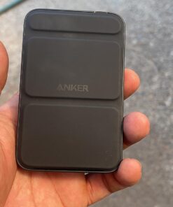 Anker Magnetic Battery, 5,000mAh Foldable Magnetic Wireless Portable Charger with Stand and USB-C (On The Side), Only for iPhone 15/15 Plus/15 Pro/15 Pro Max, iPhone14/13 Serie Interstellar Gray 73 71 daGAYrxL