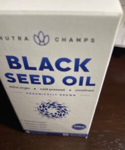 Organic Black Seed Oil Capsules | 120 Vegan Softgel Black Cumin Seed Oil Capsules | 1400mg Per Serving Virgin Cold Pressed Nigella Sativa Oil Pills with Thymoquinone & Vitamin E, Rich in Omega 3 6 9 29 71 do6CnEL