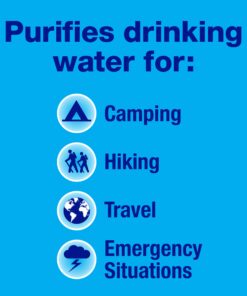 Potable Aqua Water Purification Tablets with PA Plus, Portable and Effective Solution for Camping, Hiking, Emergencies, Natural Disasters and International Travel, Two 50ct Bottles 50.0 25 71 eN2R0PzL