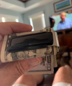 M-Clip Money Clip - Minimalist Slim Wallet Alternative for Front Pocket Carry - Cash and Credit Card Holder for Men Black 20 71 eNaNfrsL